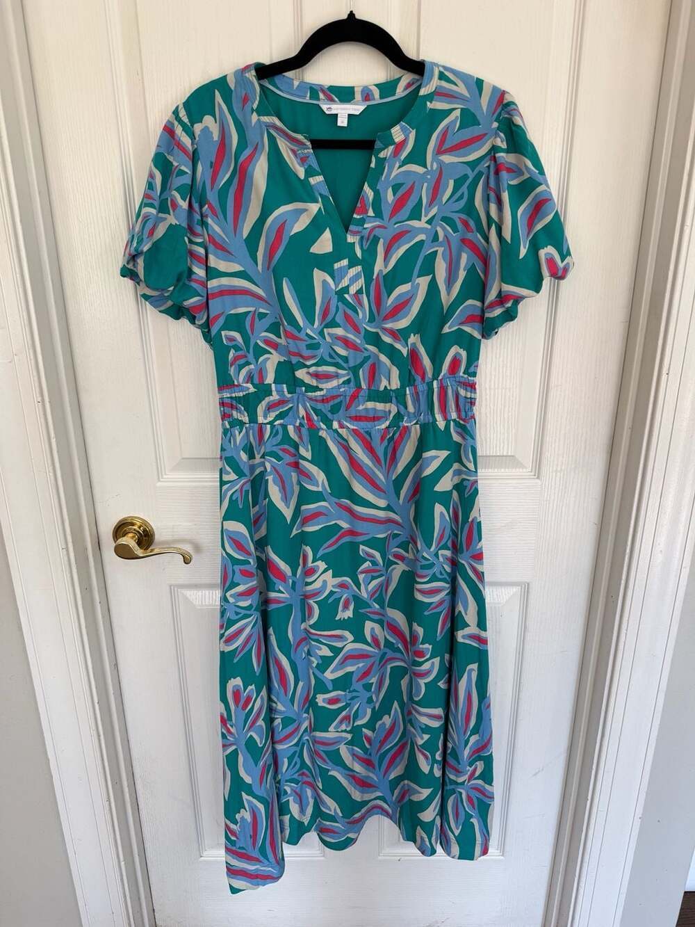 Southern Tide Women's Penni Vintage Gardens Midi Dress in Spruce Shade